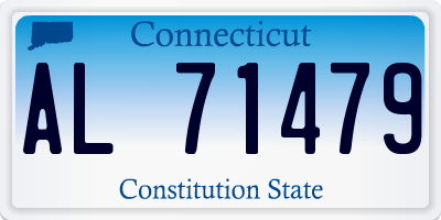 CT license plate AL71479