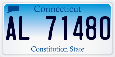 CT license plate AL71480