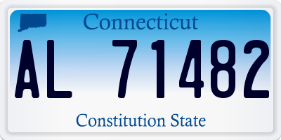 CT license plate AL71482