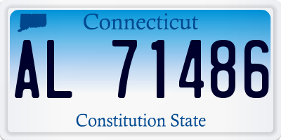 CT license plate AL71486