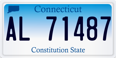 CT license plate AL71487