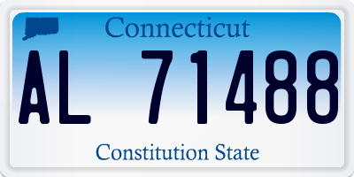 CT license plate AL71488