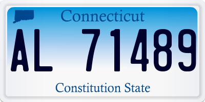 CT license plate AL71489