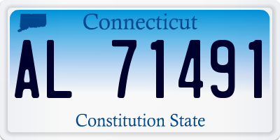 CT license plate AL71491