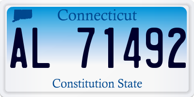 CT license plate AL71492
