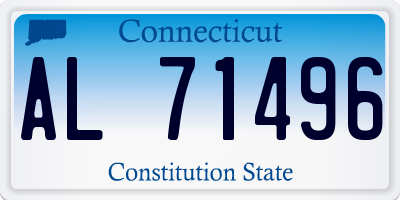 CT license plate AL71496