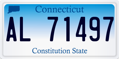 CT license plate AL71497
