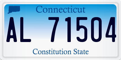 CT license plate AL71504