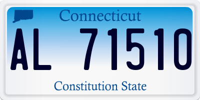 CT license plate AL71510