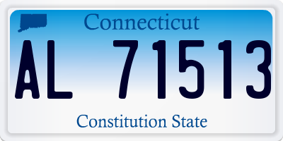 CT license plate AL71513