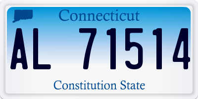 CT license plate AL71514