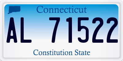 CT license plate AL71522