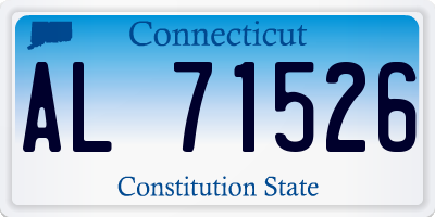 CT license plate AL71526