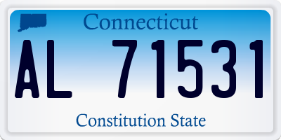 CT license plate AL71531