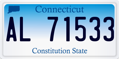 CT license plate AL71533