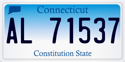 CT license plate AL71537