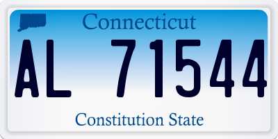 CT license plate AL71544