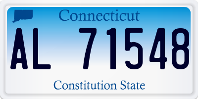 CT license plate AL71548