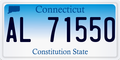 CT license plate AL71550