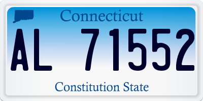 CT license plate AL71552