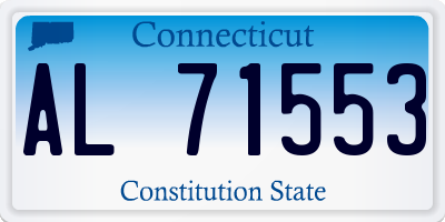 CT license plate AL71553