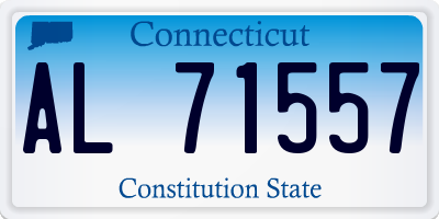CT license plate AL71557