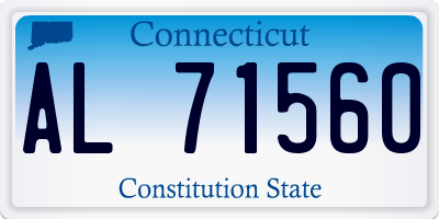 CT license plate AL71560