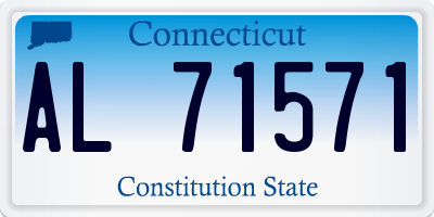CT license plate AL71571