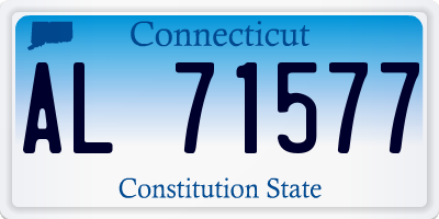 CT license plate AL71577