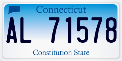 CT license plate AL71578