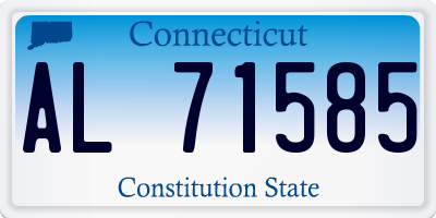 CT license plate AL71585
