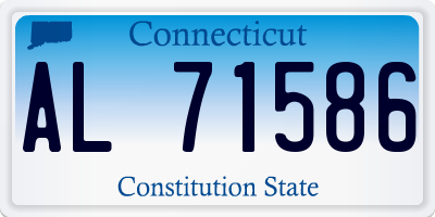 CT license plate AL71586