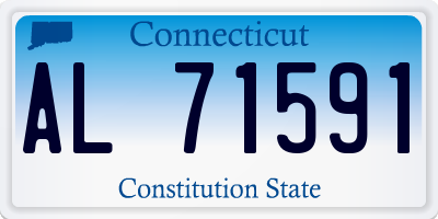 CT license plate AL71591