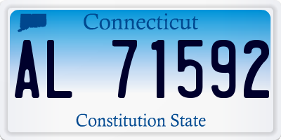 CT license plate AL71592
