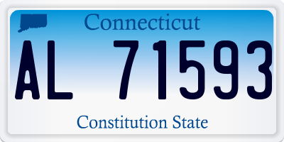 CT license plate AL71593