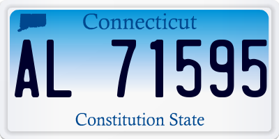 CT license plate AL71595