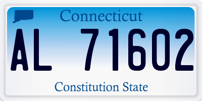 CT license plate AL71602