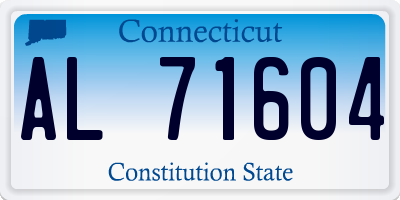 CT license plate AL71604