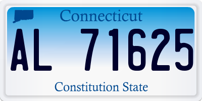 CT license plate AL71625