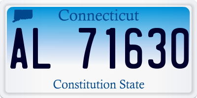 CT license plate AL71630