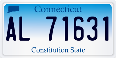 CT license plate AL71631