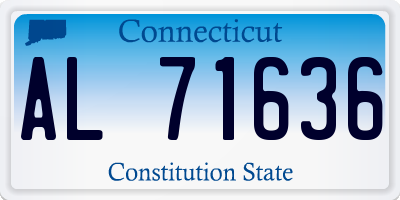 CT license plate AL71636
