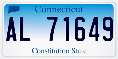 CT license plate AL71649