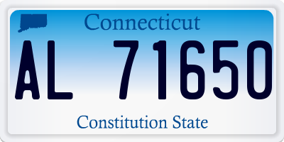 CT license plate AL71650