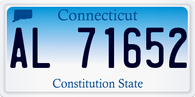 CT license plate AL71652