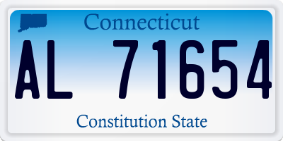 CT license plate AL71654