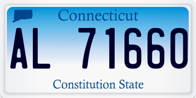 CT license plate AL71660