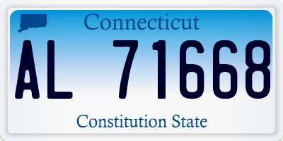 CT license plate AL71668