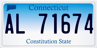CT license plate AL71674