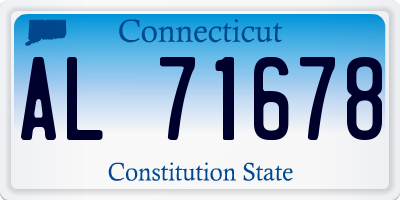CT license plate AL71678